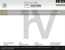 Tablet Screenshot of hotel-vulcain.com